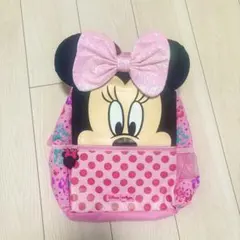 【新品・未使用タグ付き】ミニーちゃんリュックサック(ピンク)