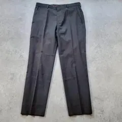 【美品】HUGO BOSS ダークグレー スラックス 81 M〜L相当