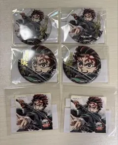 鬼滅の刃　コミケ C107 webくじ 炭治郎　箔押し缶バッジ