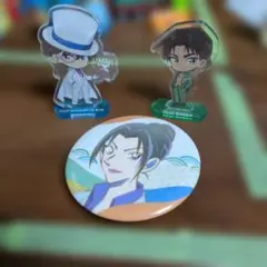 名探偵コナン　怪盗キッドとナトリヘイジ アクリルスタンド+缶バッジセット