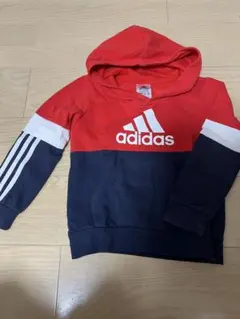 adidas 裏起毛　パーカー　120㎝