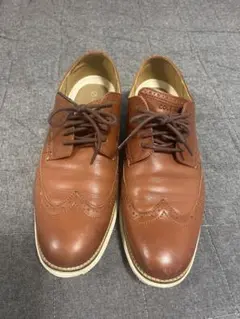 コールハーン ウィングチップ レザーシューズ 10M 約27cm ブラウン 軽量