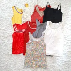 ★美品★【M】キャミソール　タンクトップ　まとめ売り　花柄　レース　無地