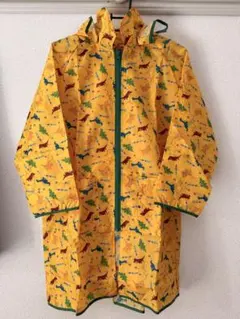 恐竜柄 イエローレインコート 130