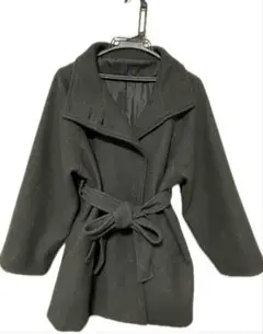 GRL リボンベルト付スタンドカラーコート[ze778]