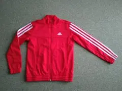 adidas ジャージセットアップ 赤✕黒