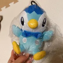 ポケモンカラビナ付きポッチャマ　ぬいぐるみポーチ