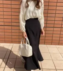 フレアスカート黒