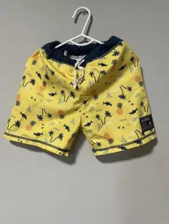 男の子 水着 キッズ 95cm 黄色　タキヒヨー