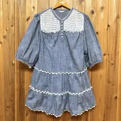 ピンクハウス 半袖チュニック コットンレース