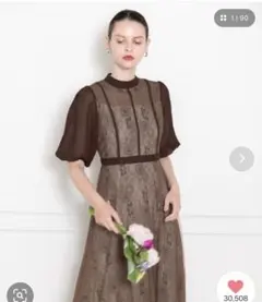 leja レジャ ハイウエスト レースオケージョンドレス F お呼ばれ 結婚式