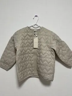 タグ付き新品未使用 プティマイン ハートキルティングジャケット 110