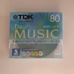 TDK 音楽用 CD-R 80分 5枚パック カラーミックス
