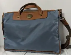 Orobianco(オロビアンコ)　ビジネスバッグ ブルー　ナイロン レザー