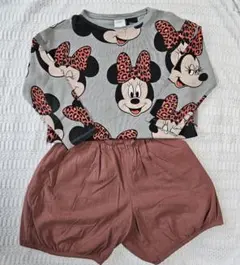 ZARA ミニー長袖T 122 アプレレクール ショーパン 130 上下セット