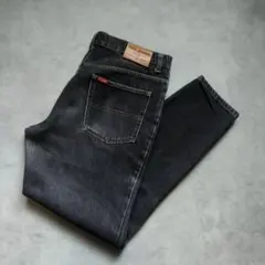 最終価格 90s BIGJOHN 先染め ブラック デニムパンツ W34