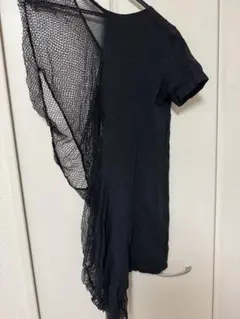 LIMI feu 黒 アシンメトリーカットソー ブラック モードのサムネイル