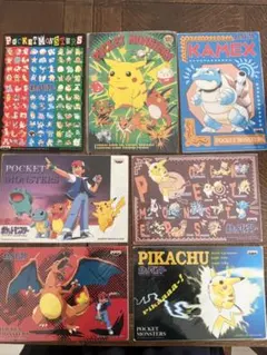 激レア 未使用品 多数 ポケットモンスター 下敷き 1997年物のサムネイル