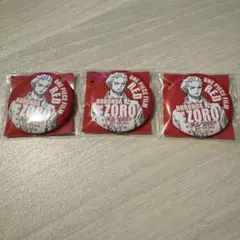 ONE PIECE FILM RED オリジナル缶バッジ ゾロ 3個