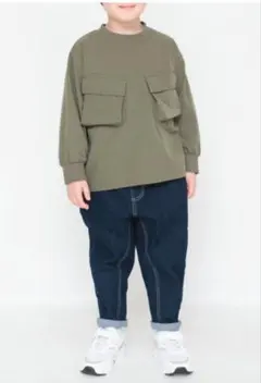 branshes デニムテーパードパンツ