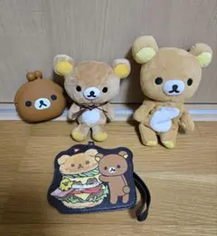リラックマ　未使用パスケース、コインケース、ぬいぐるみ