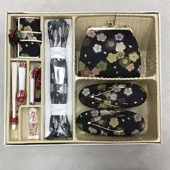 七五三 和装小物 小物 筥迫セット 草履セットF 18cm 箱付き - メルカリ