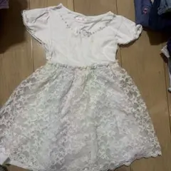 mezzo pianoユニコーン刺繍 半袖ワンピース