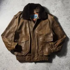 【稀少美品90's】G-1フライトジャケット(革)ヴィンテージ茶色・ほぼ未使用 2026年最新】Yahoo!オークション -g-1 フライトジャケット