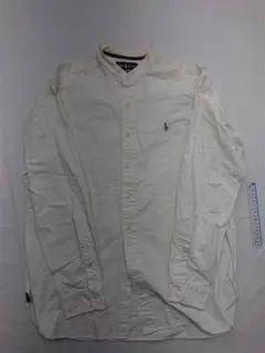 ラルフローレン クラシックフィット 長袖シャツ ホワイト系 メンズ L