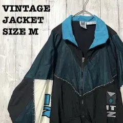 r*t様 90s ヴィンテージ古着　ナイロンジャケット M 配色 切替 レトロ