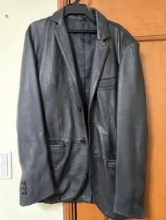 レザージャケット　羊革　ブラック
