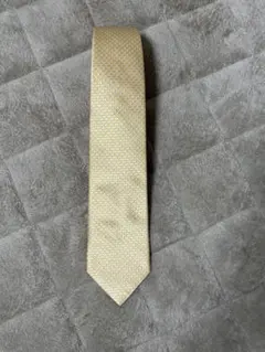 dunhill 薄い黄色 幾何学模様 ネクタイ