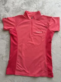 【モンベル】半袖 ハーフジップLサイズ