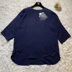 新品 Y’s ワイズ モードデザイン 七分袖トップス YQ-B72-543-1