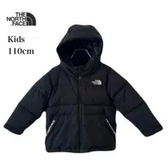 m*o様 ノースフェイス ダウンジャケット キッズ 110 ブラック 刺繍ロゴ