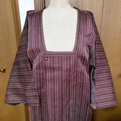 2/28 削除予定　最終割引　着物　羽織　コート　昭和　レトロ　赤　小豆色