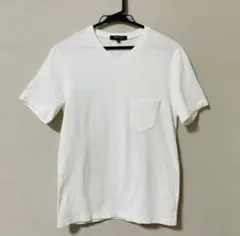 即日発送美品　MICHEL KLEIN HOMME Vネック 白Tシャツのサムネイル