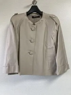 未使用　Visage Suave ベージュ ノーカラージャケット