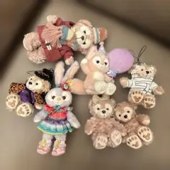 7点　ディズニー　ダッフィー　シェリーメイ　リーナベル　ステラルー　マスコット