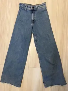 ZARA WOMAN ワイド　デニム　パンツ ストレッチ　38