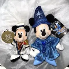 【美品】ディズニー　ミッキー　ファンタズミック　ぬいぐるみバッジ　タグ付き
