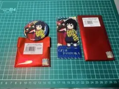 黒*読様 鬼滅の刃 中国限定 非遺 アクリルチケット 缶バッジ 　冨岡義勇