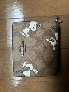 COACH スヌーピー柄 二つ折り財布
