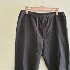 レイジブルー　ブラックテーパードパンツ　カジュアル　黒　M きれいめ　紐