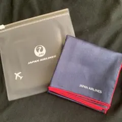 JAPAN AIRLINES ハンカチとポーチセット