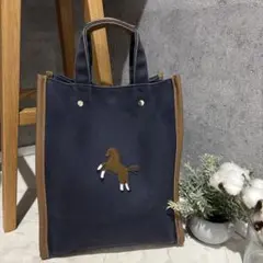 SEVEN TEN by MIHO KAWAHITO 馬 刺繍 トートバッグ