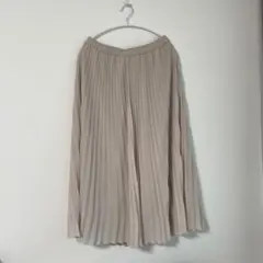 GU プリーツスカート ベージュ XL