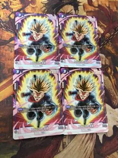 フュージョンワールド　覚醒の鼓動　SR パラレル　トランクス:未来　4枚