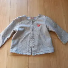 MIKI HOUSE グレー カーディガン 70~80cm