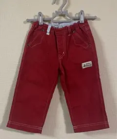 ミキハウス　パンツ　90サイズ 赤　ストライプ